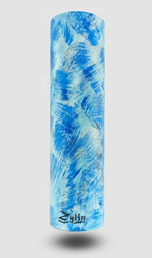 Zylin Deko Objekt Blaues Blech von vorne