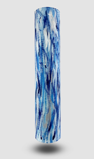 Zylin Dekoröhre Blauer Regen von hinten