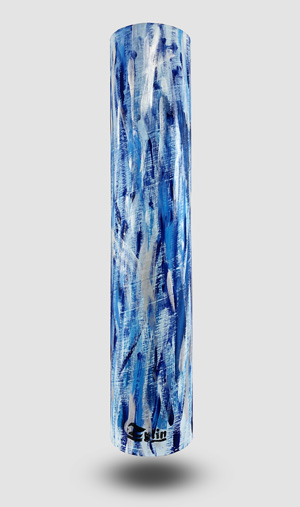 Zylin Dekoröhre Blauer Regen von vorne