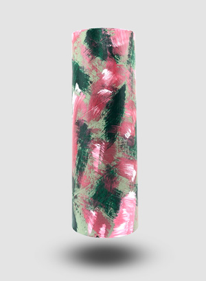 Zylin Dekoröhre Blütenwlad von hinten