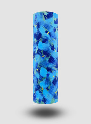 Zylin Dekorröhre Goldener Strich von hinten