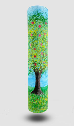 Zylin Designerdekorationsröhre Kirschbaum von vorne