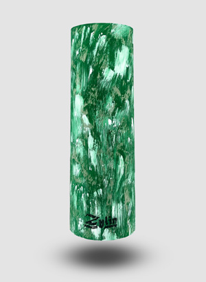 Zylin Designerröhre Wildes Grün von vorne